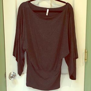 Dark Gray Elan Top